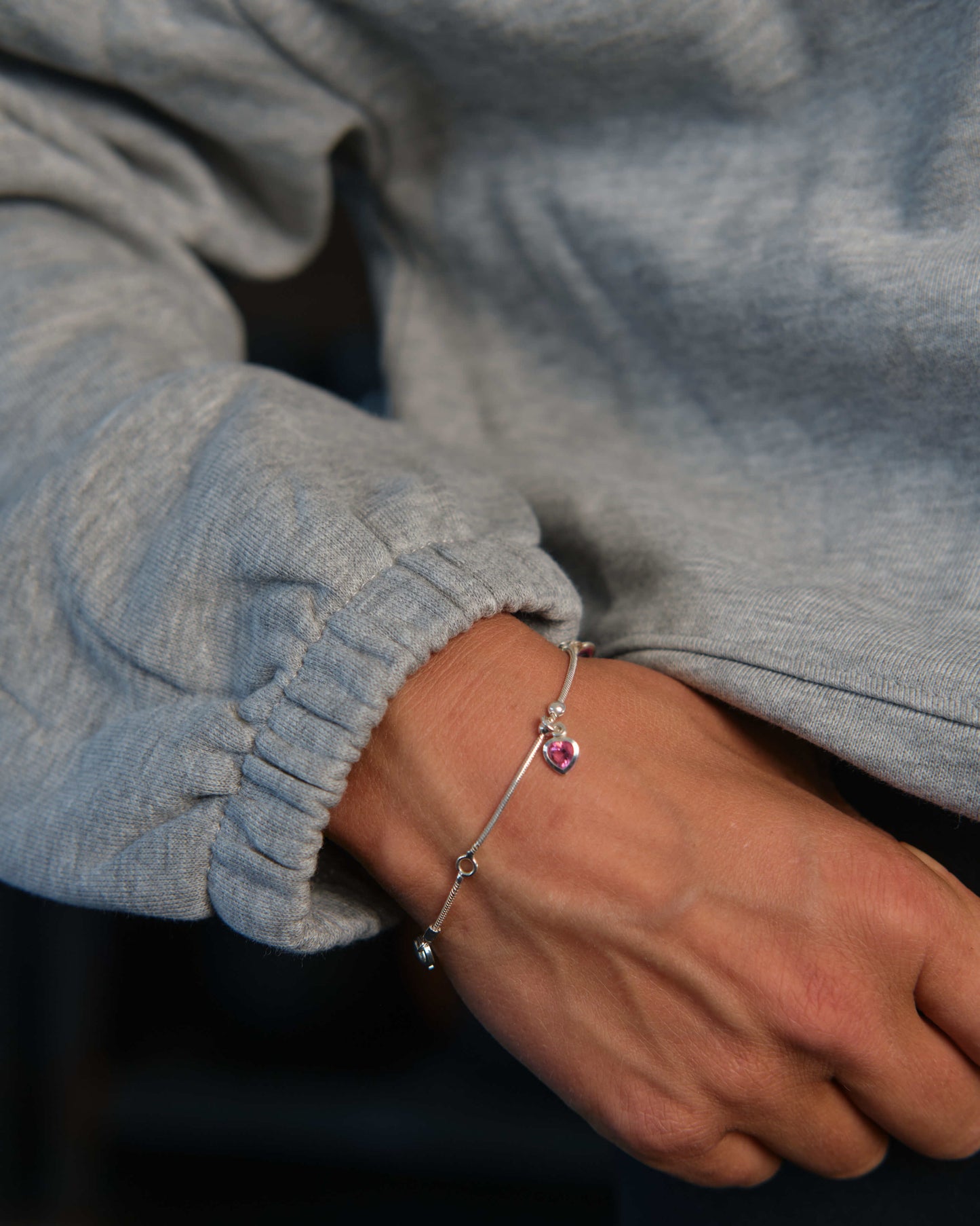 Cropped Oversize Hoodie (Heather Grey)