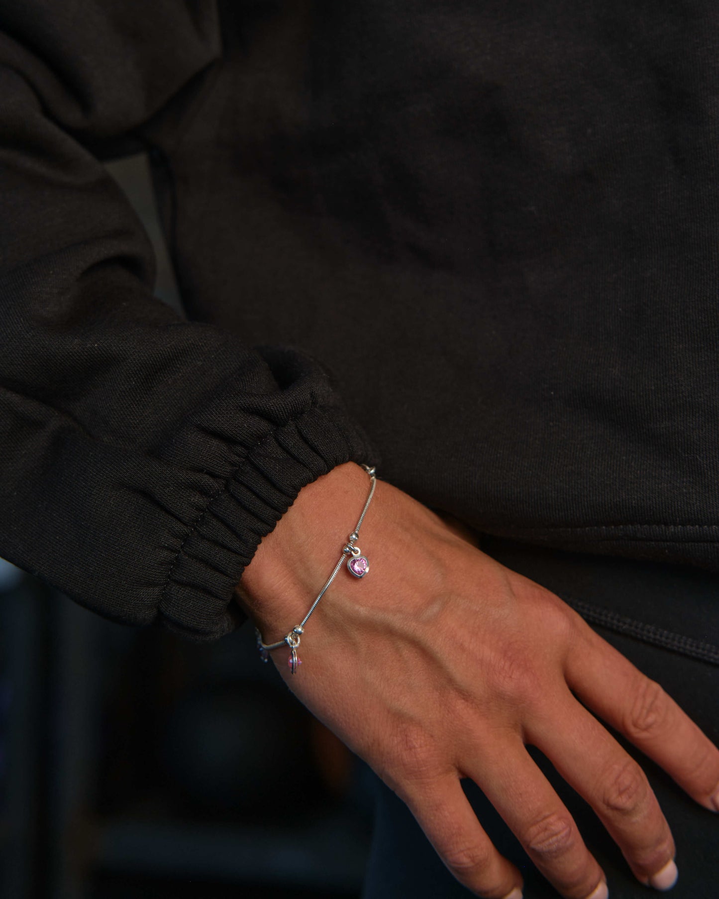 Cropped Oversize Hoodie (Black)