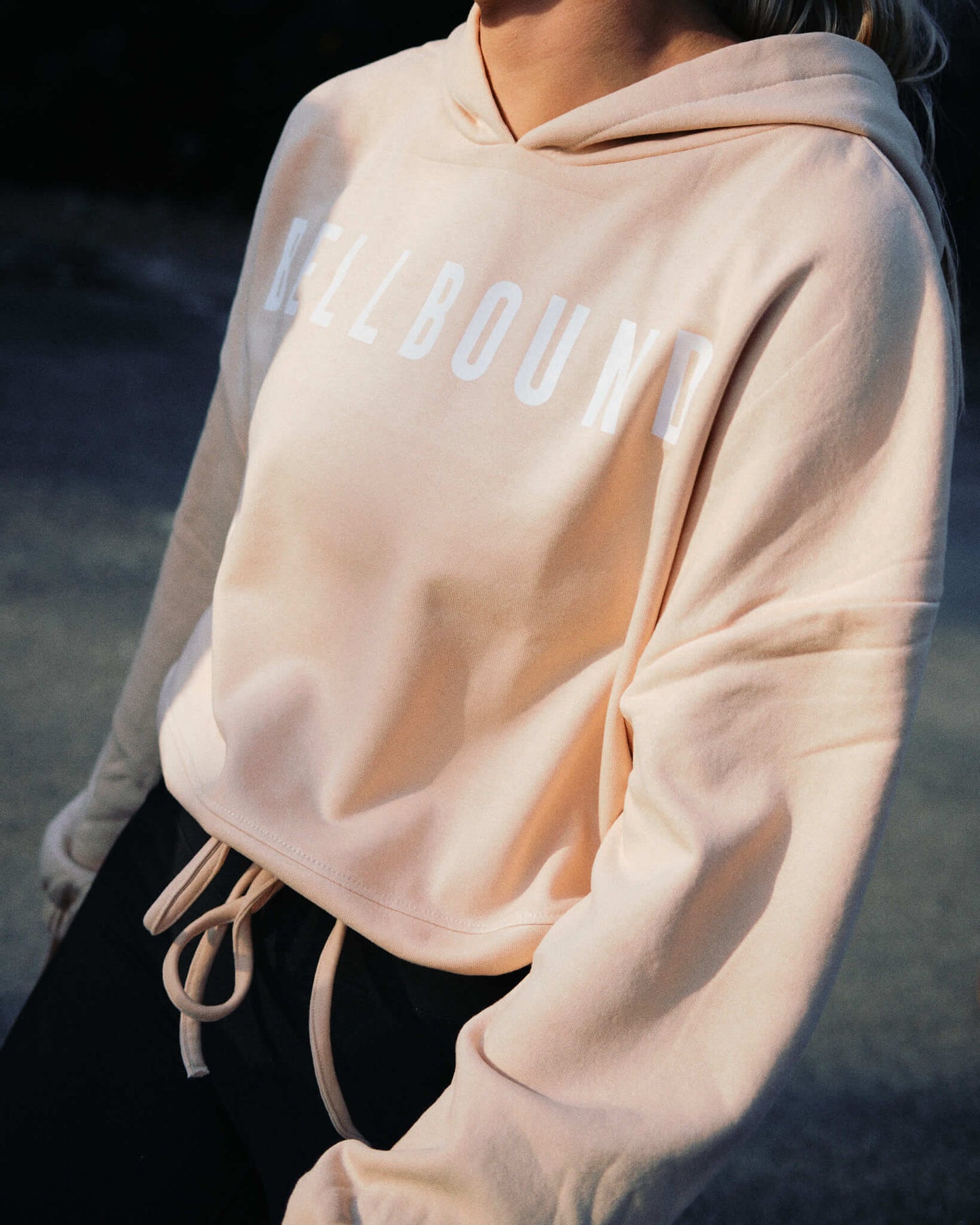 Cropped Oversize Hoodie (Nude)