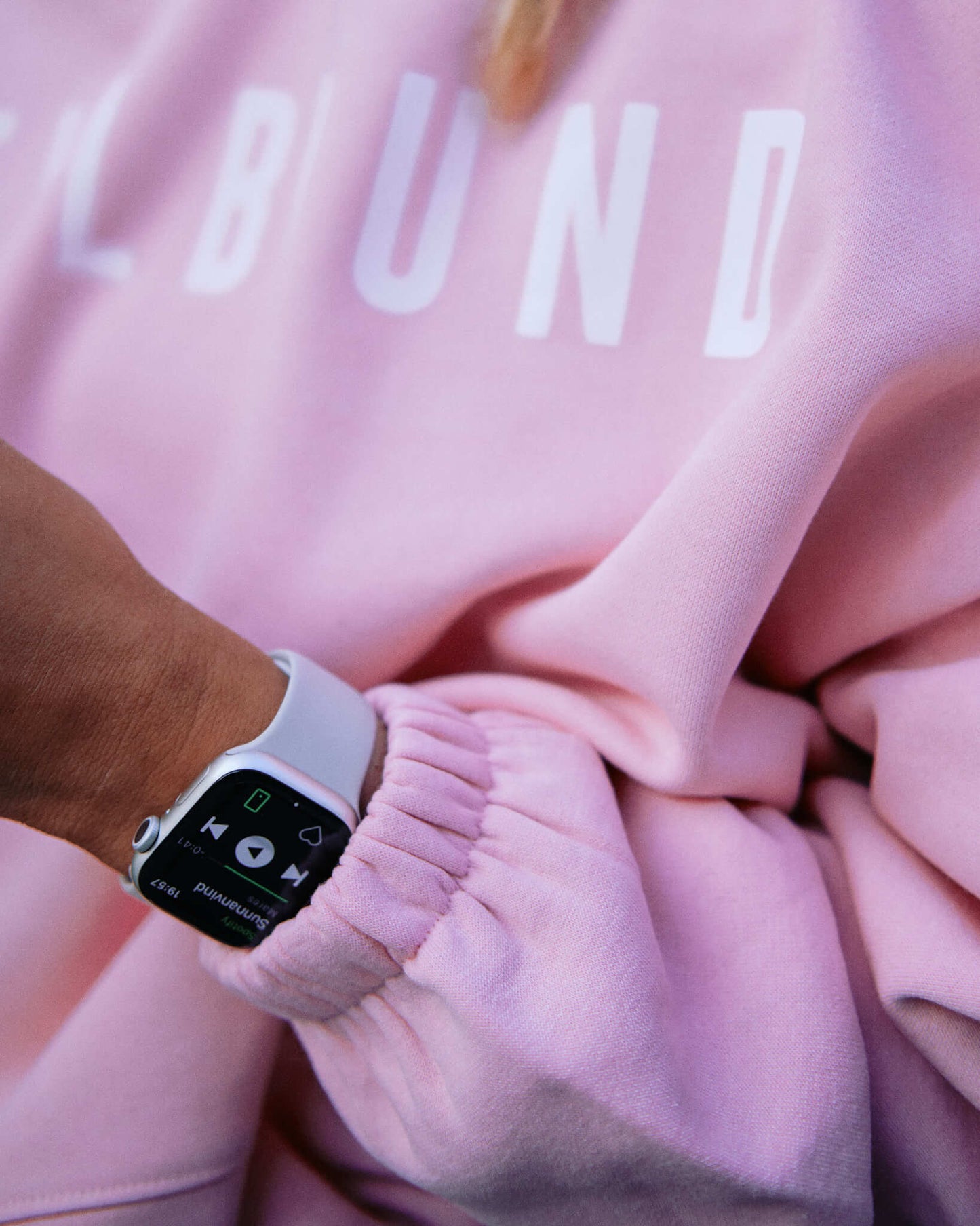 Cropped Oversize Hoodie (Light Pink)