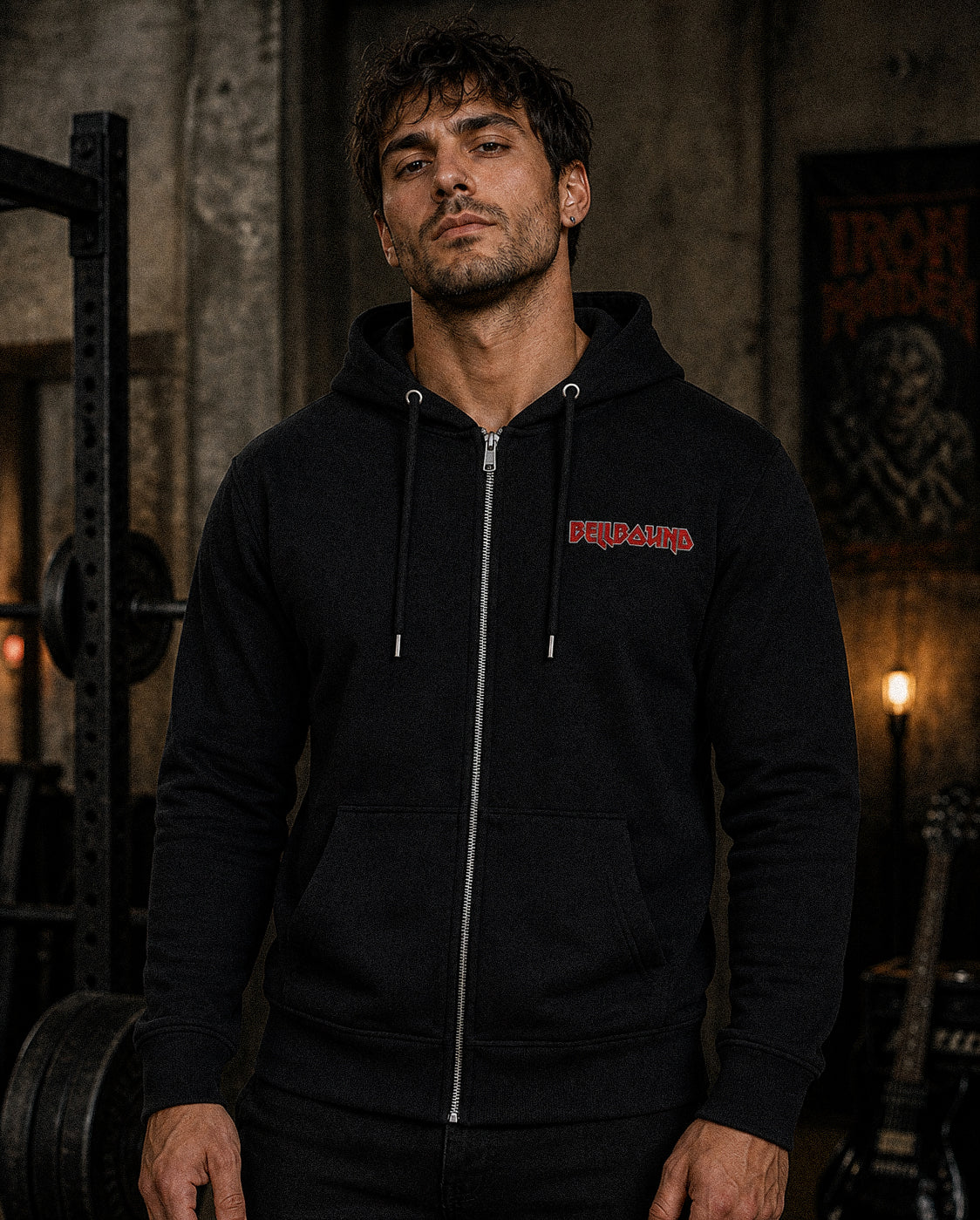 Hallowed Be Thy Gains full-zip hoodie - front