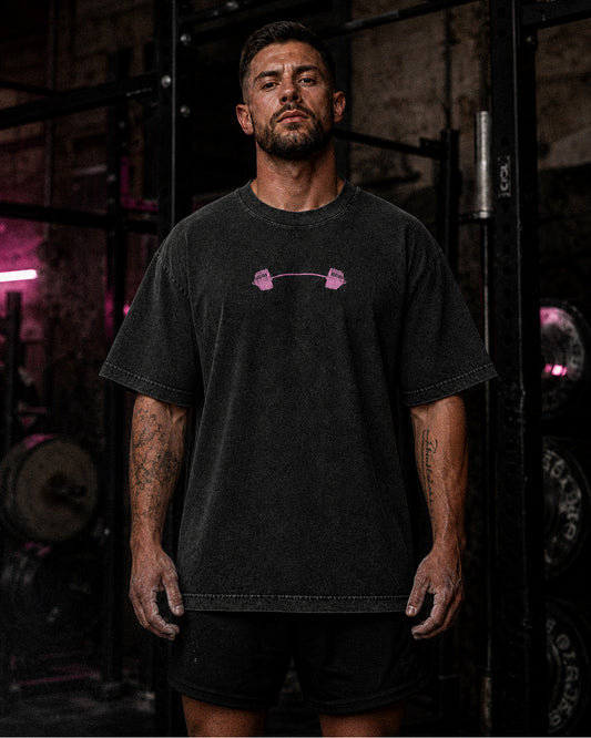 Lifting Club Oversize Vintage Tee (Black)