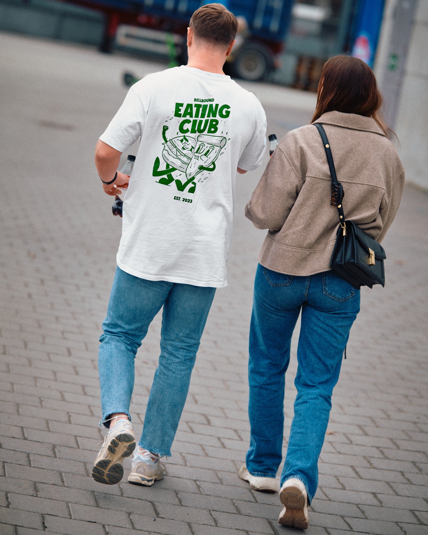 Bellbound Eating Club Oversize Tee (White)
