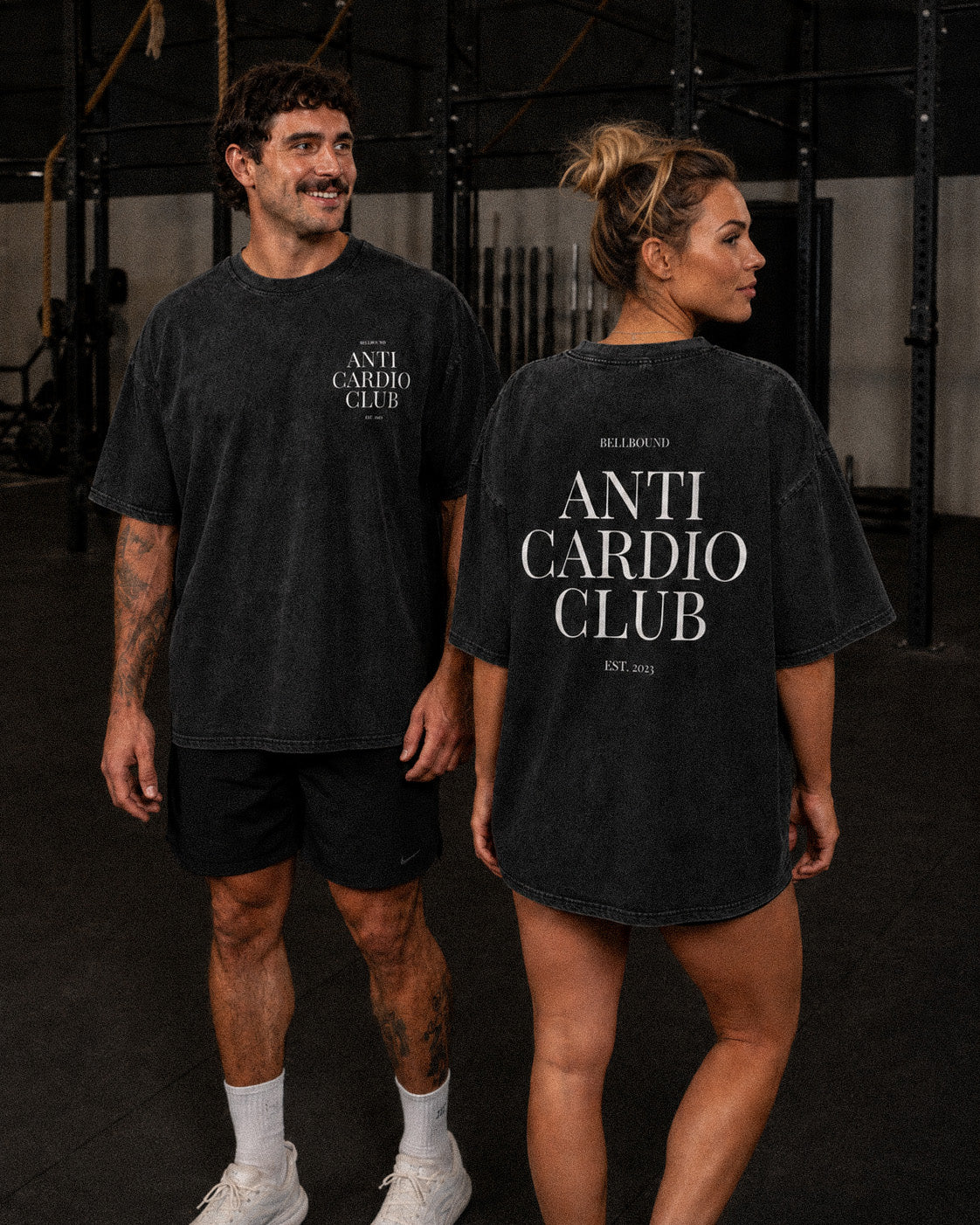 Anti Cardio Club Oversize Vintage Tee (Black)