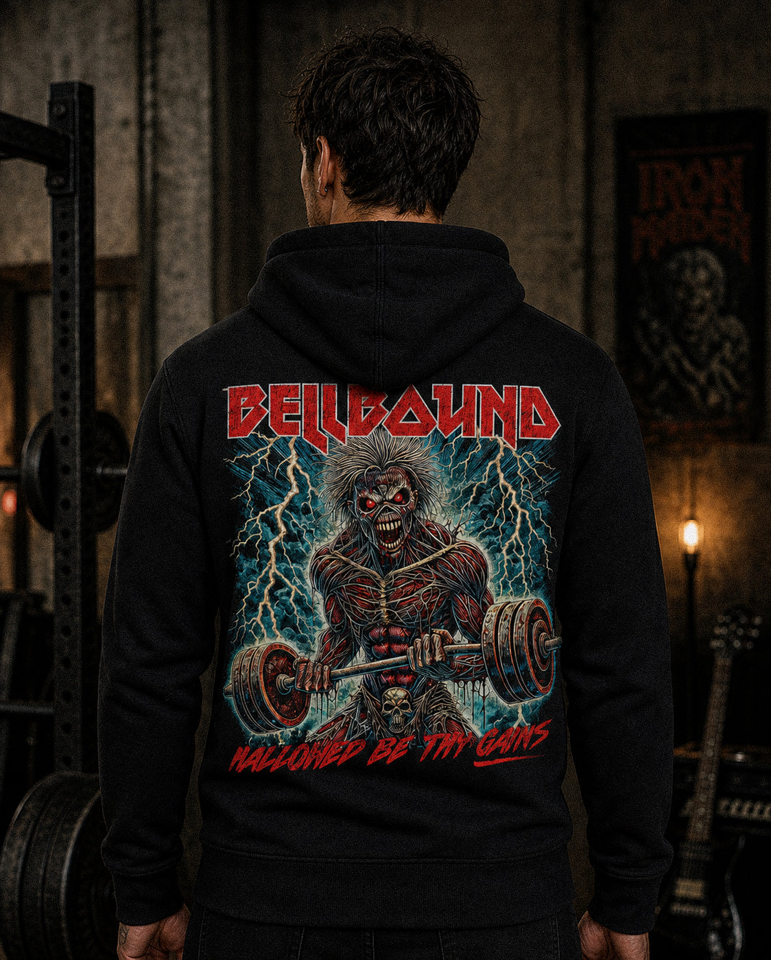 Hallowed Be Thy Gains full-zip hoodie - back