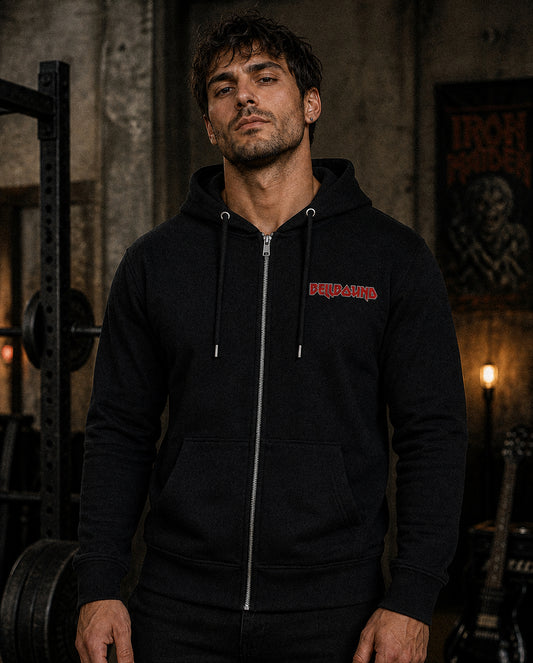 Hallowed Be Thy Gains full-zip hoodie - front