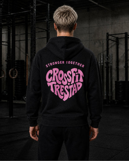 Stronger Together full-zip hoodie black back