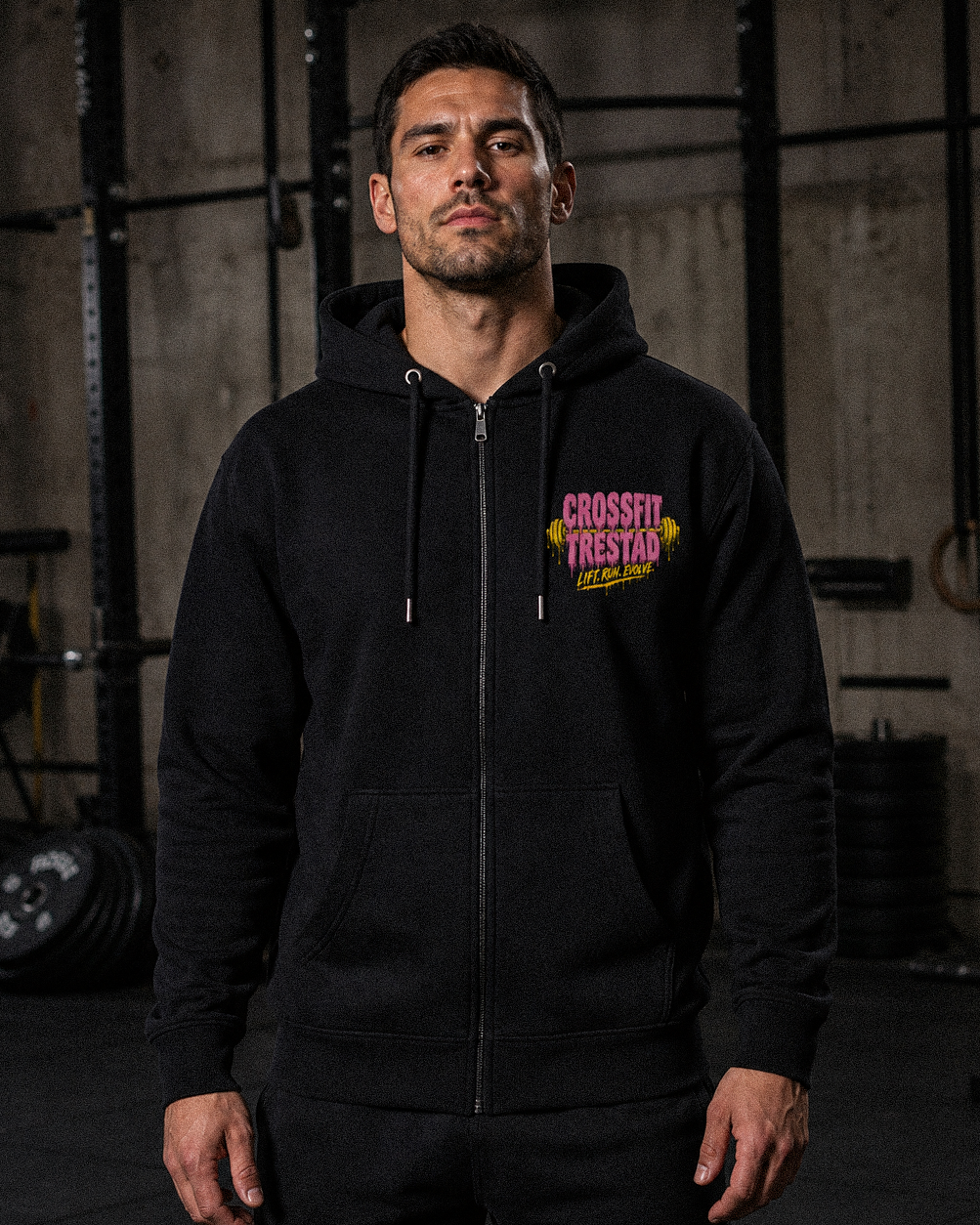 CrossFit Trestad Slime full-zip hoodie front