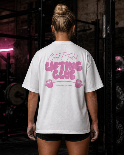 Lifting Club Oversize Tee (White)