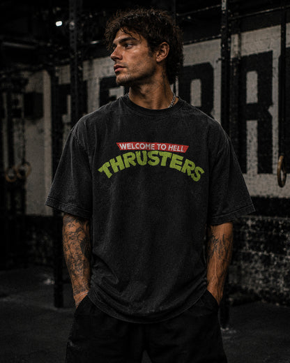 Welcome To Hell Thrusters Vintage Tee (Black)