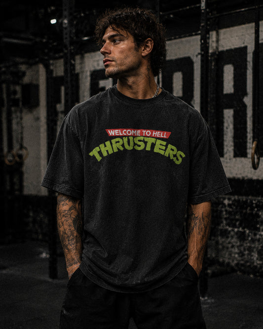 Welcome To Hell Thrusters Vintage Tee (Black)